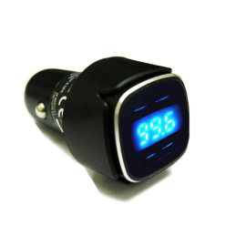 KIT BLUETOOTH TRANSMETTEUR FM 12/24V  + 2 USB 2.4A FONCT AUTOSCAN