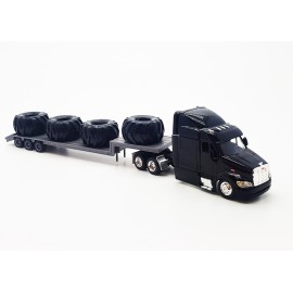 CAMION 1/43° PETERBILT 387 REMORQUE PLATE + PNEUS