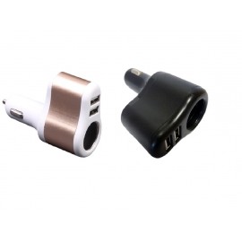 PRISE AC 12/24V 2 USB 2.1A+ 1AC 5V