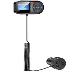 TRANSMETTEUR FM 12/24V THOMSON AVEC ECRAN DEPORTE CABLE 2M VOLTMETRE