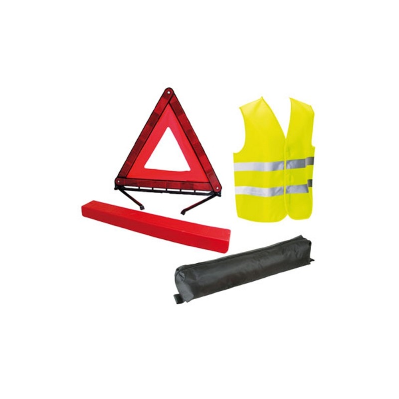 Kit securite triangle gilet réfléchissant couverture survie