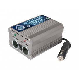 CONVERTISSEUR DE TENSION DE 24V A 12V, 15A + 2 PRISES ALLUME-CIGARE