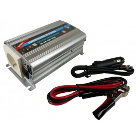 CONVERTISSEUR DE TENSION 24/220V - 300W AVEC PRISE USB 2A