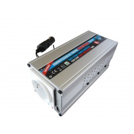 CONVERTISSEUR 12/24V AUTOMATIQUE 220V 200W AVEC PRISE USB 0.5A