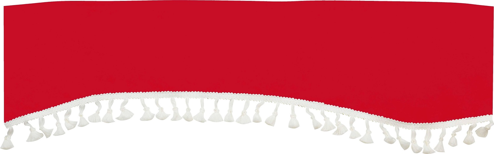 Franges de pare brise&#160;rouge 240cm x 18cm