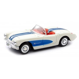 VOITURE AMERICAINE CHEVROLET CORVETTE 1957 BLANCHE 1/43°