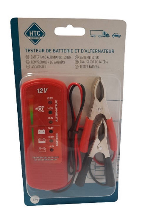 Testeur de batterie et d'alternateur 12V