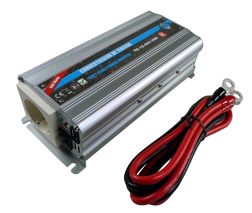 Convertisseur de tension 12V / 220V 600W avec prise USB-A&#160; 2A