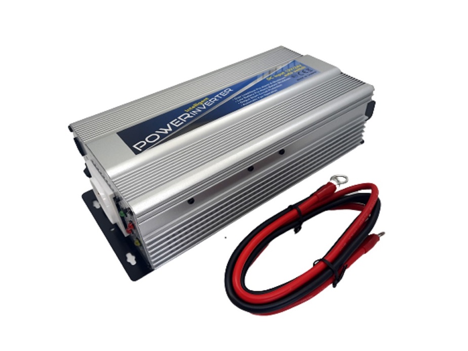 Convertisseur 12V / 24V&#160; automatique vers 230V 800W avec prise USB 2.1A