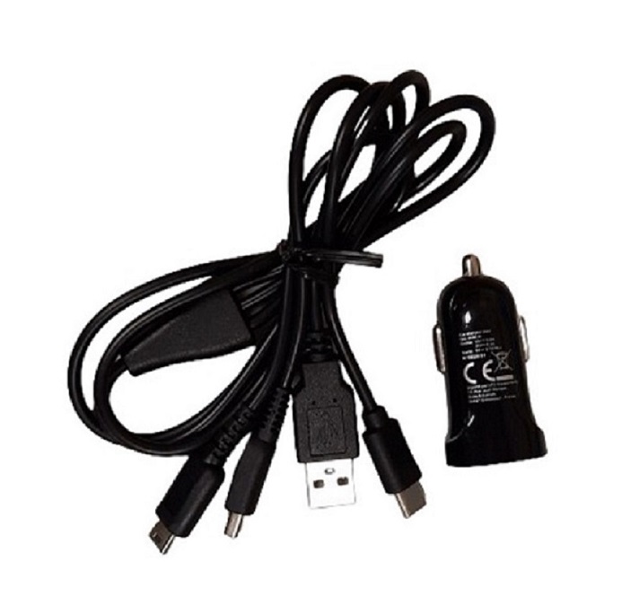 Chargeur allume cigare 12V / 24V 2.1A&#160; compatible consoles Nintendo&#160; 2DS / 2DSLIte / 3DS / 3 DSXL / Switch