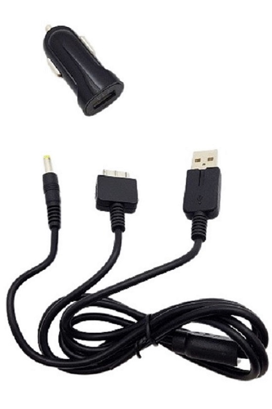 Chargeur allume cigare 12V /24V 2.1A&#160; compatible console SONY avec c&#226;ble&#160; sp&eacute;cial consoles PSP et PS VITA