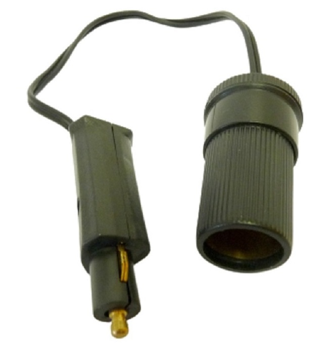 Prise din+rallonge 30cm avec&#160; prise femelle 12V /24V