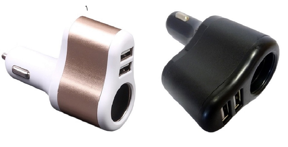 Prise allume cigare 12V / 24V avec 2 USB-A&#160; 2.1A total