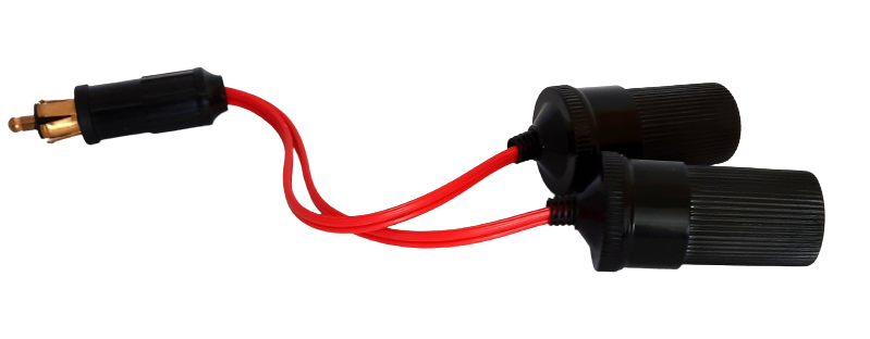 Double prise allume cigare femelle 12 V / 24V avec prise DIN Haute puissance 12A