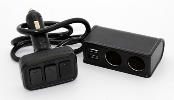 Double prise allume cigare 12V /24V avec 2 USB-A&#160; 3.1A total