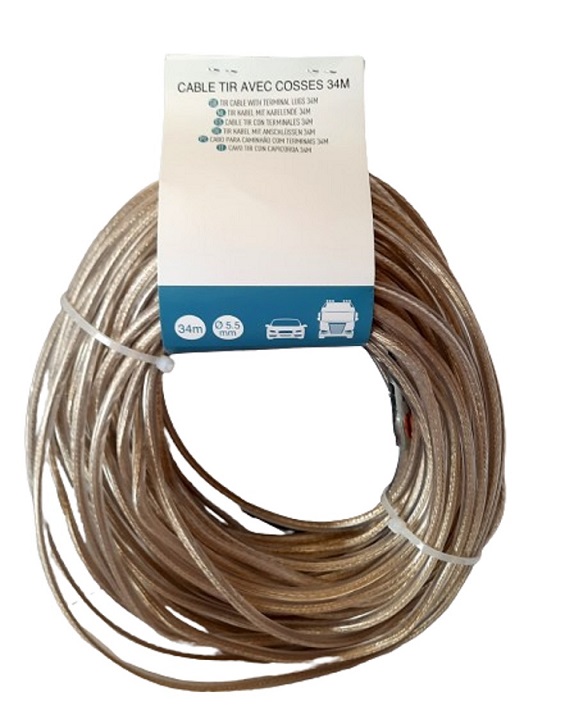 C&#226;ble T.I.R 34M avec cosses
