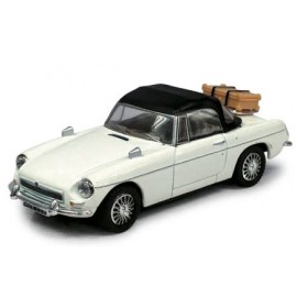VOITURE VINTAGE MGB BLANCHE 1/43° CARARAMA