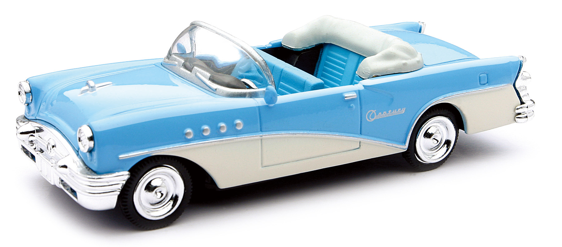 Voiture americaine Buick Century 1955 bleu interieur bleu 1/43&egrave;me