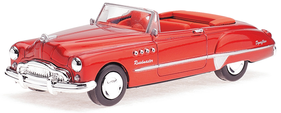 Voiture americaine Buick Roadmaster 1949 rouge 1/43&egrave;me