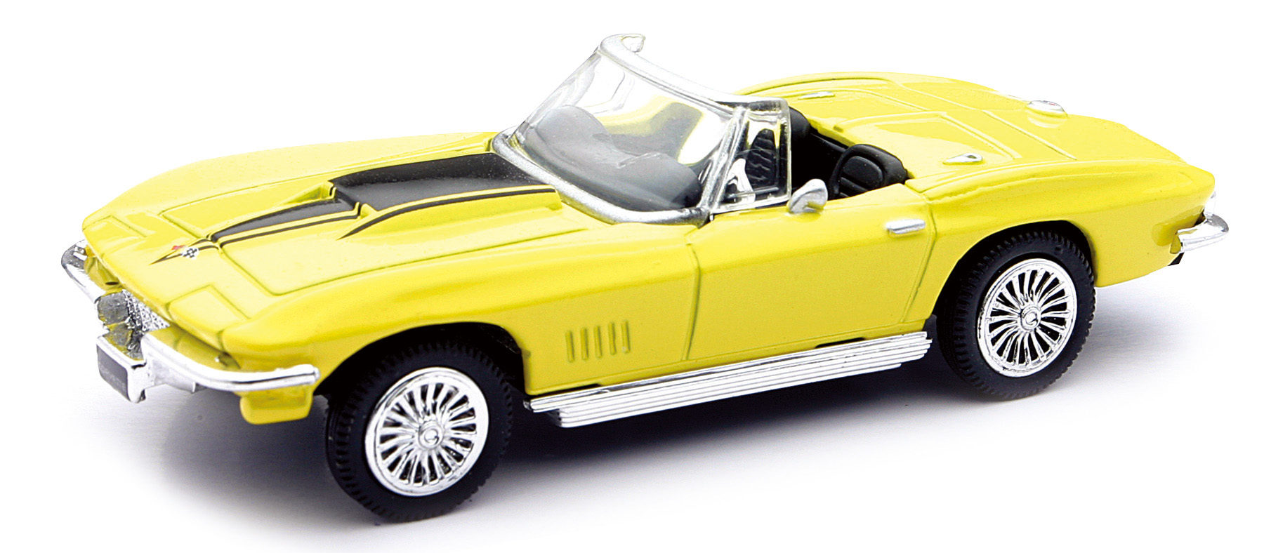Voiture americaine Chevrolet Corvette 1967 jaune 1/43&egrave;me