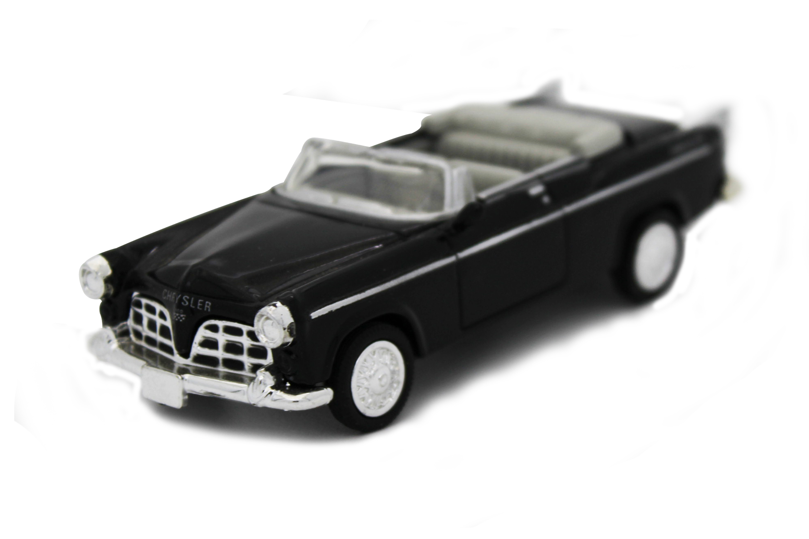 Voiture americaine Chrysler C-300E 1955 noire interieur gris 1/43&egrave;me