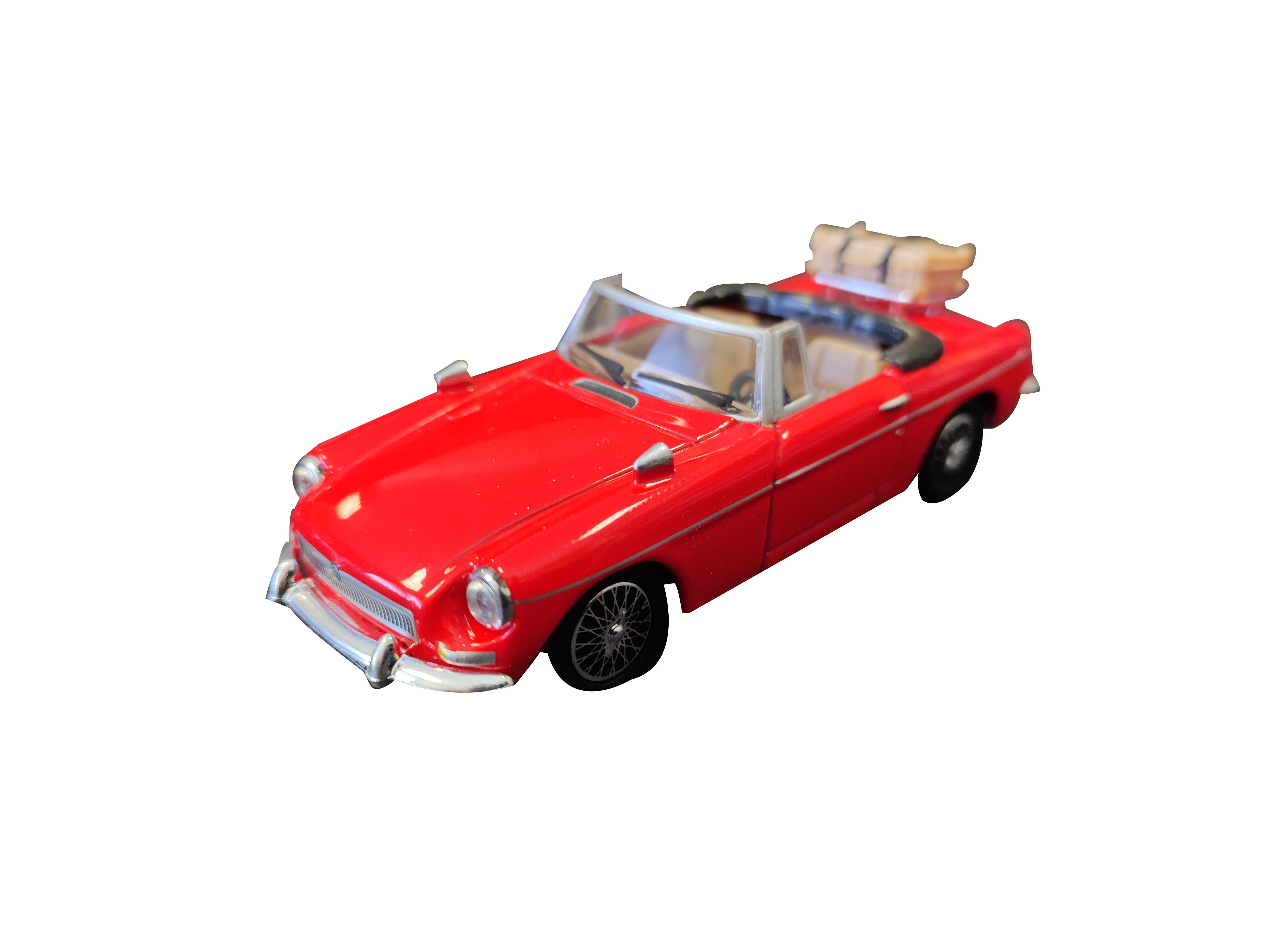 Voiture MGB convertible rouge 1/43&egrave;me