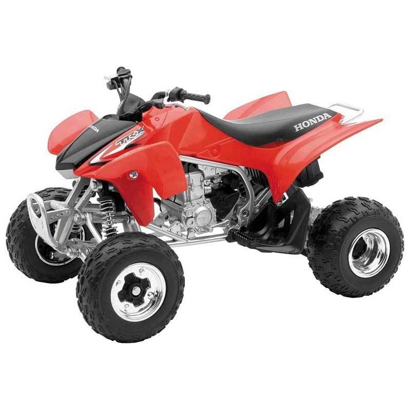 Quad Honda 450R TRX&#160; rouge &agrave; l &eacute;chelle 1/12&egrave;me.
