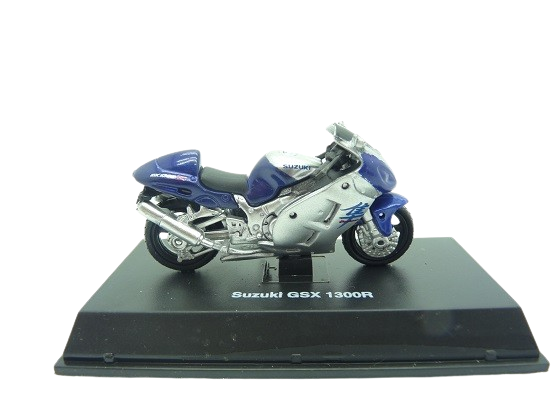 Moto street bike Suzuki 1300R bleue 1/32&egrave;me